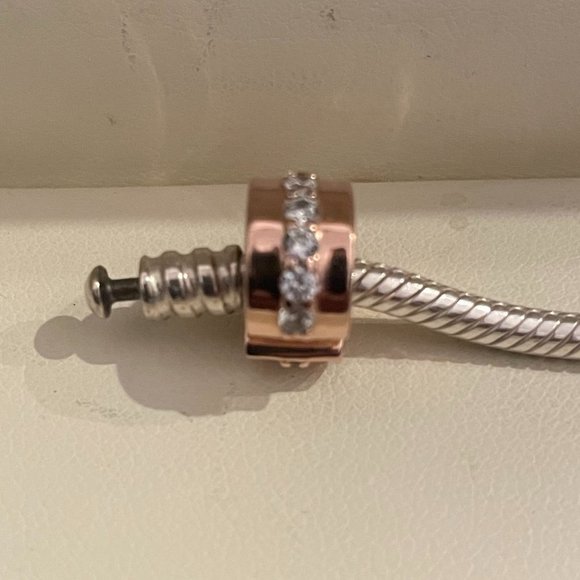 Pandora Moments Snake Chain Bracelet and Charms - Picture 7 of 12